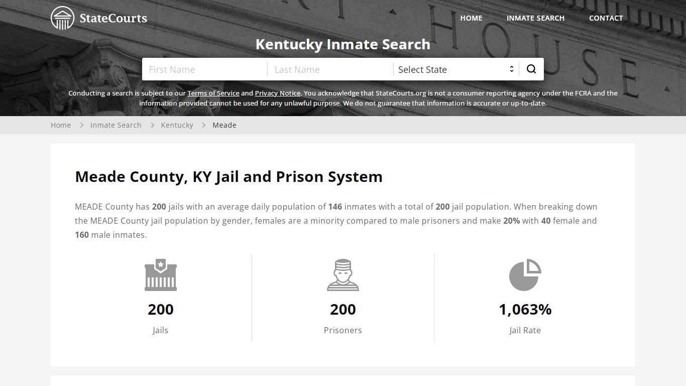 Meade County, KY Inmate Search - StateCourts